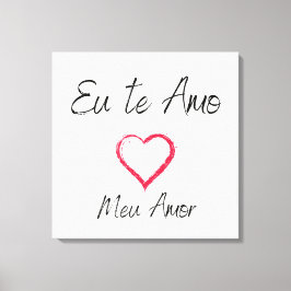 Lienzo Quadro eu te amo impressão em canvas