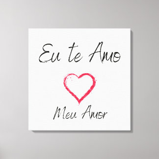 Lienzo Quadro eu te amo impressão em canvas