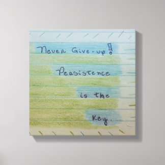 Lienzo Quadro Never give-up