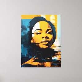 Lienzo Quadro Rosto de mulher Abstrato