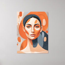 Lienzo Quadro Rosto de Mulher Séria