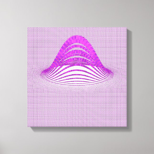 Lienzo Quantum Physics Moire Floral Pattern  (Anverso)