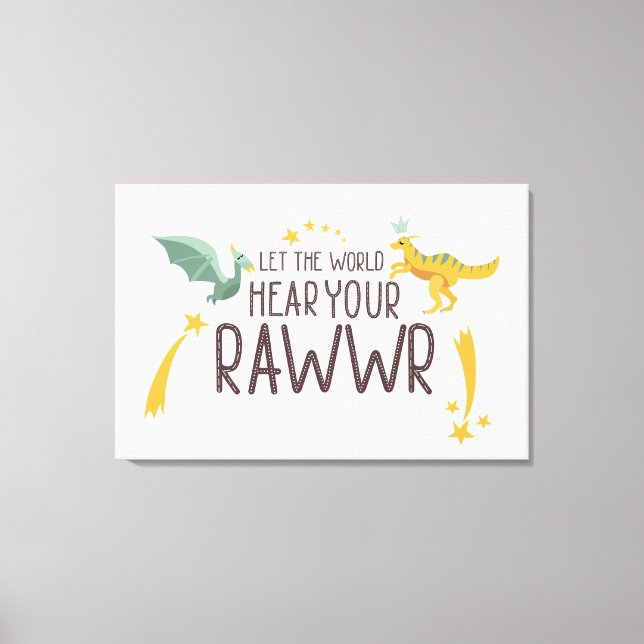 Lienzo Que el mundo escuche tu rugido (Anverso)