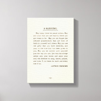 Lienzo Que hoy haya paz dentro