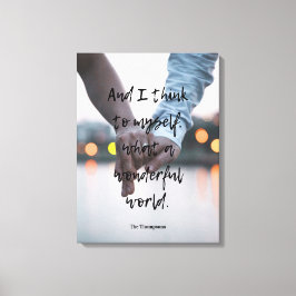 Lienzo Qué maravillosa foto del mundo