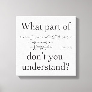 Lienzo Qué parte de...