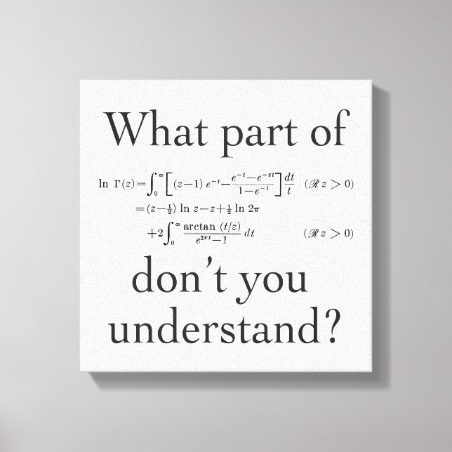 Lienzo Qué parte de... (Anverso)