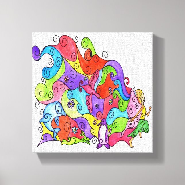 Lienzo Que tu imaginación vuele (Anverso)