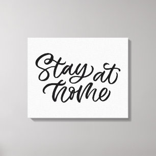 Lienzo Quédate En Casa  Fuente de Fancy