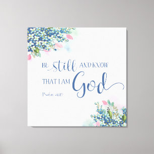 Lienzo Quédate quieto y sé que soy Dios, Ps. 46:10