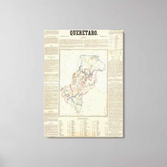 Lienzo Querétaro, México (Anverso)