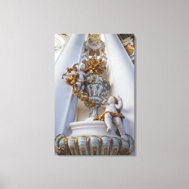 Lienzo Querubines en la Iglesia Wieskirche (Anverso)