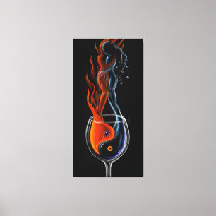 Lienzo ¿Quién es el fuego que es la icea?