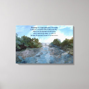 Lienzo Quién soy hoy Inspirador