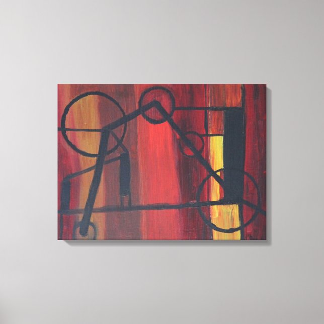 Lienzo Quiero viajar (Anverso)