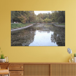 Lienzo Quiet Autumn Lake – Scandinavian Edition