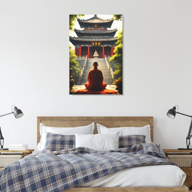 Lienzo Quietud del Templo (Insitu(Dormitorio))