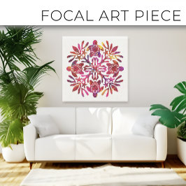 Lienzo Quilt Honu hawaiano (tortuga marina)