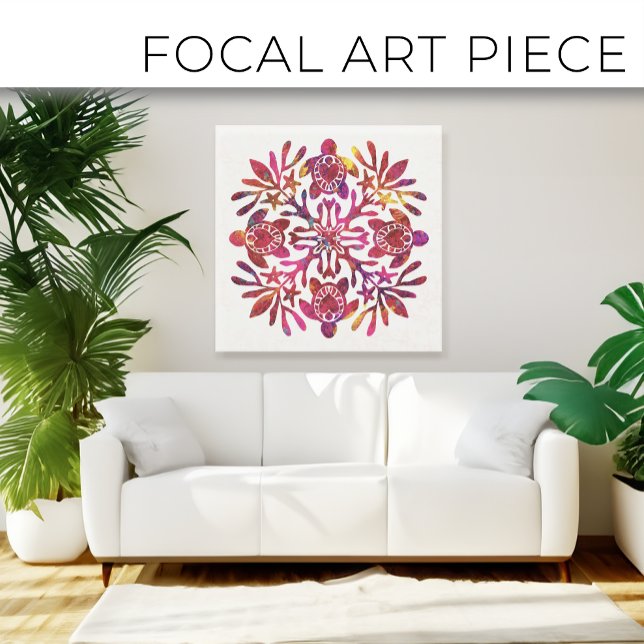 Lienzo Quilt Honu hawaiano (tortuga marina) (Subido por el creador)