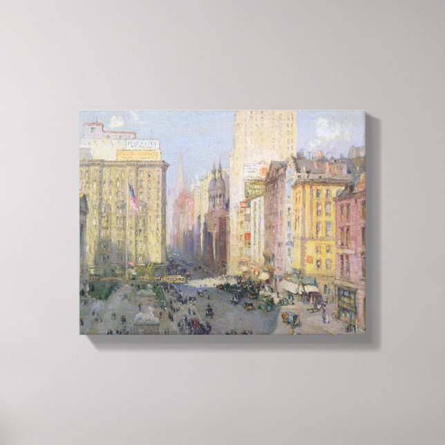 Lienzo Quinta Avenida, Nueva York, 1913 (Anverso)