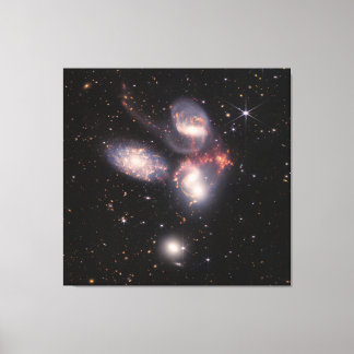 Lienzo Quinteto de Stephan 5 Galaxias Campo Profundo Jame