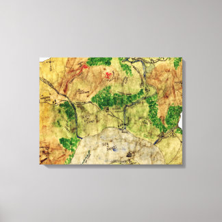 Lienzo Quinto mapa del reino olvidado