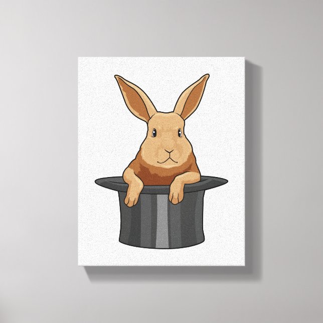 Lienzo Rabbit Magician Magic gorra (Anverso)