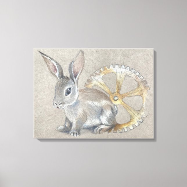 Lienzo Rabbit Stretched Canvas Print (Anverso)