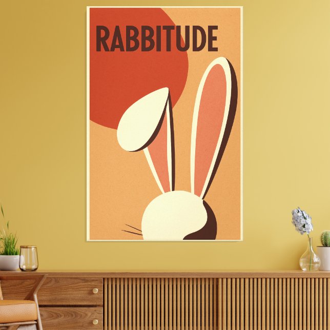 Lienzo Rabbitude Poster (Insitu (Sala de estar))