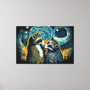 Lienzo Raccoon Adorable