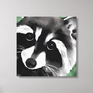 Lienzo Raccoon Face Retrato