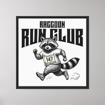Raccoon Run Club Maratón Retro Trash Panda