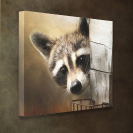 Lienzo Raccoon Wildlife Canvas