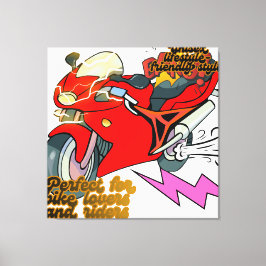 Lienzo  Racing Bike Art Speed