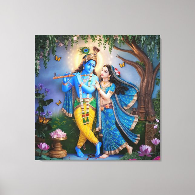 Lienzo Radhe Krishn (Anverso)