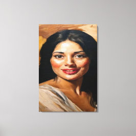 Lienzo Radiant Elegance:Classic Impressionist Style Woman