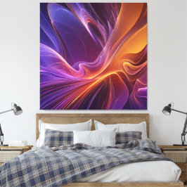 Lienzo Radiant orange purple