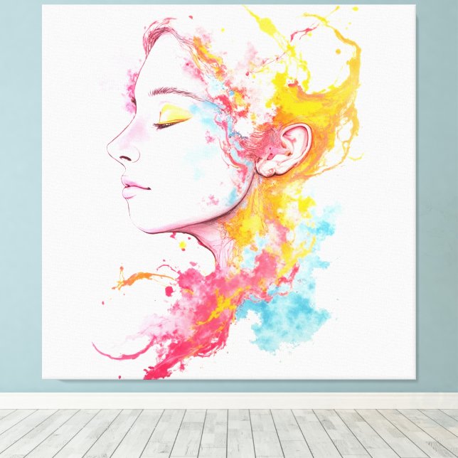 Lienzo Radio interior (Insitu (piso de madera))