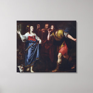 Lienzo Rahab y los emisarios de Joshua