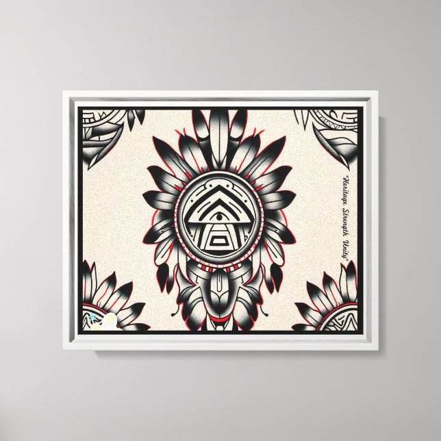 Lienzo "Raíces Ancestrales" (Anverso)