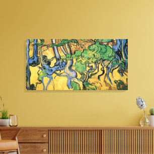 Lienzo Raíces y troncos de árboles por Vincent van Gogh