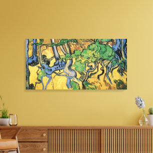 Lienzo Raíces y troncos de árboles por Vincent van Gogh