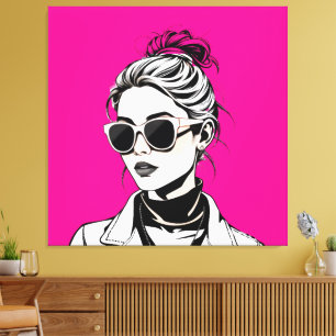 Lienzo Raiders Chica - El mundo necesita mujeres fuertes