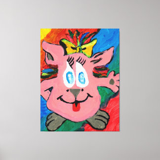 Lienzo Rainbow Cartoon Character Stretched Canvas Print