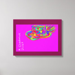 Lienzo Rainbow Floral Fur Feathered Hat