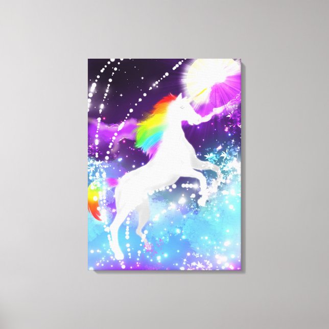 Lienzo Rainbow Unicorn (Anverso)