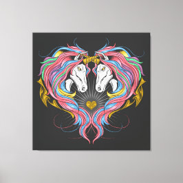 Lienzo Rainbow Unicorns