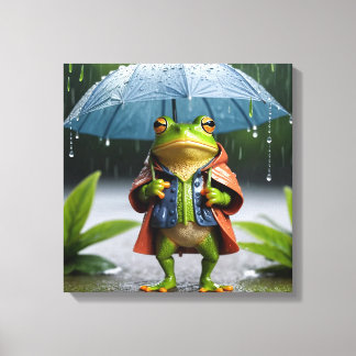 Lienzo Rainy Day Frog