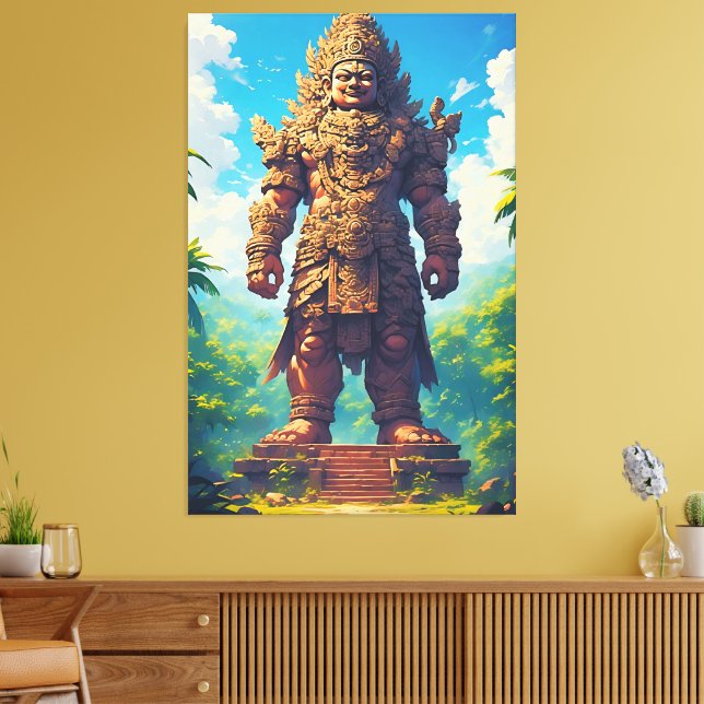 Lienzo “Raksasa Nusantara” (Giant of the Archipelago) (Insitu (Sala de estar))