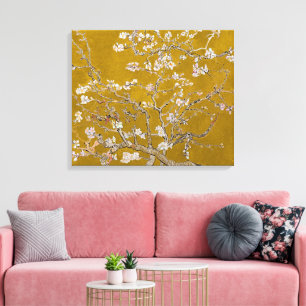 Lienzo Ramas de Almendro en Flor (Dorado)   Van Gogh  
